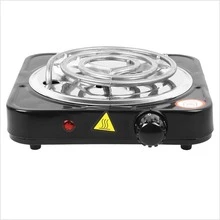 1000W Portable Electric Single Burner Hot Plate Cooktop RV Dorm Countertop Stove - Black - View 10