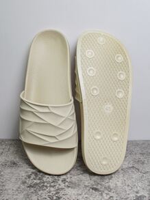 Dép và dép đi trong nhà và ngoài trời mềm mại và thoải mái chống trượt mùa hè 2023 xu hướng thời trang đơn giản cho nam đi ngoài trời dép đi biển - Màu be - Xem 4