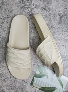 Dép và dép đi trong nhà và ngoài trời mềm mại và thoải mái chống trượt mùa hè 2023 xu hướng thời trang đơn giản cho nam đi ngoài trời dép đi biển - Màu be - Xem 6