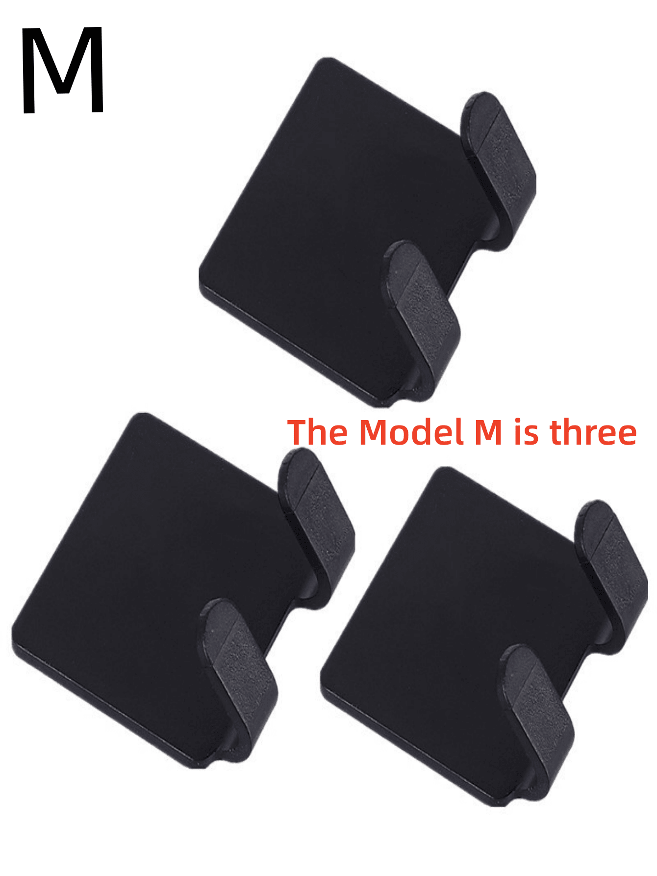 1入組黑色塑料非鑽孔剃鬚刀架 - 黑色 - 查看 6