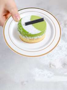 10pcs 19cm Gold Rimmed Plate - Gold - View 3