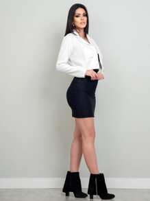Women Blazers - trắng - Xem 5