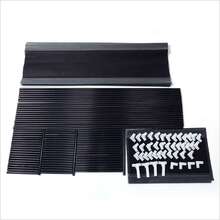 Adjustable Shoe Rack Organizer Storage Shoe Shelves 10 Tier 50 Pair FreeStanding - Black - View 3