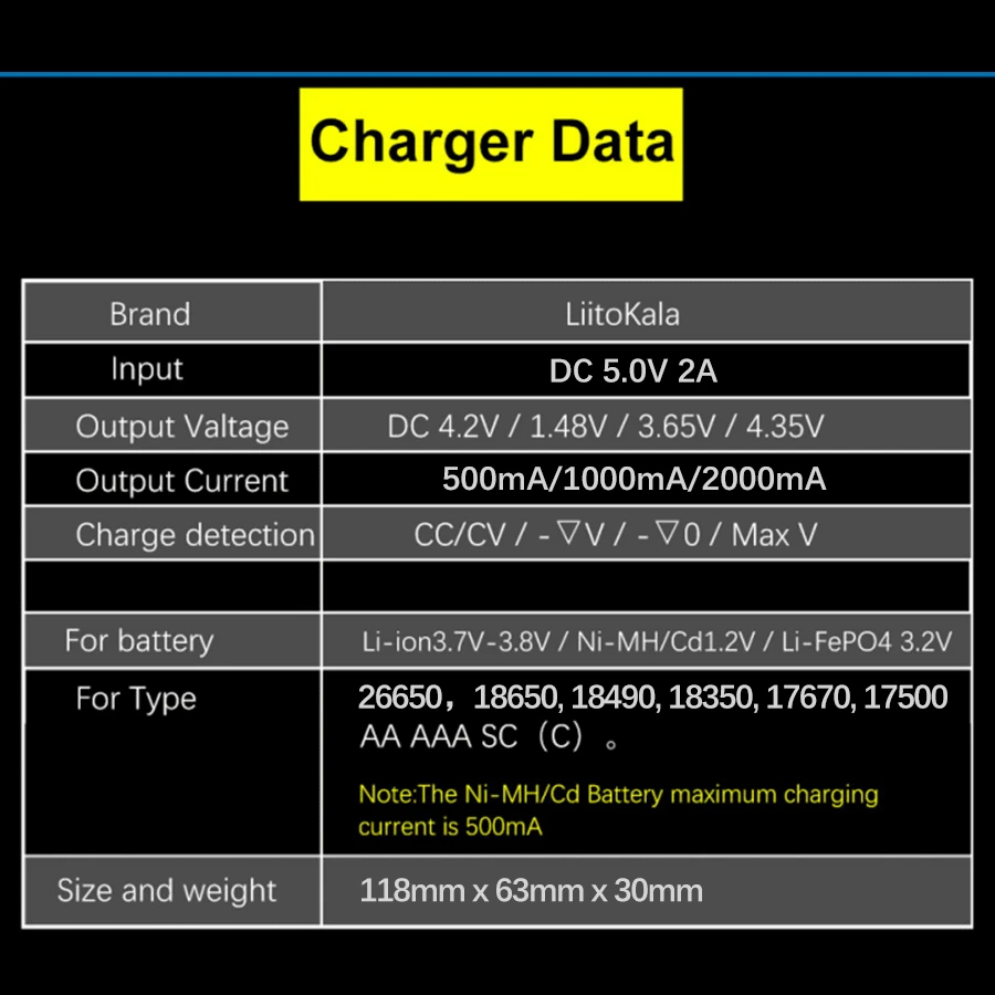 Liitokala Lii-s2 Charger For Rechargeable Nimh And Li-ion Batteries ...
