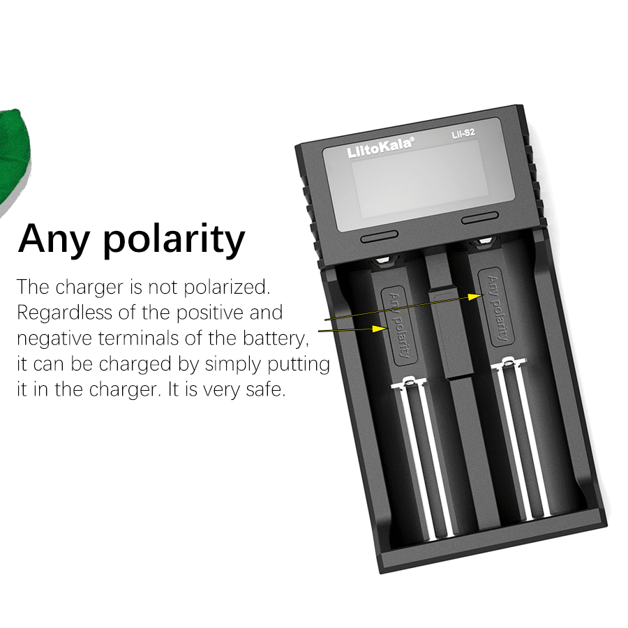 Liitokala Lii-s2 Charger For Rechargeable Nimh And Li-ion Batteries ...