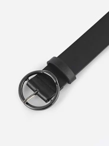 1 Miếng Trẻ em Chất rắn chất liệu da PU Khóa tròn Thắt lưng Đối với Cuộc sống hàng ngày - màu đen - Xem 3