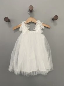 網紗外國風格露背無袖女小童洋裝夏天孩子們背心洋裝孩子們公主裙