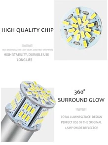 12VLED替代品燈泡適用於車BA15S尾燈轉動信號燈 - 柔和淡色 - 查看 3