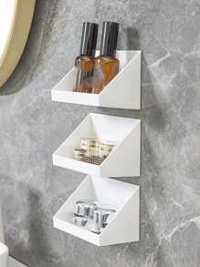 1 Miếng Gắn trên tường Phòng tắm Gương Tủ Hộp đựng Hộp trữ , Khoan Cần thiết Trang điểm & Kính áp tròng - trắng - Xem 4