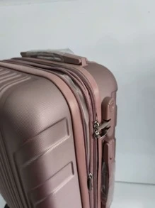 (MONTI ESTENBA MISTURADO ENVIADO ALEATORIAMENTE)Mala viaen para bordo do 10kg, 4 roda de 360º com as 2 zipe, zipe a prova de explosao(DUAS ESTENBA MISTURADO ENVIADO ALEATORIAMENTE) - Rosa chiclete - Visão 7