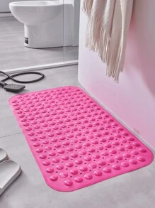 Đỏ  Tắm Chống trượt Mát xa Tấm lót Với Sự Hút Cốc Và Làm khô hạn Hố , Thích hợp Đối với Người già Và Trẻ em - Đỏ - Xem 1