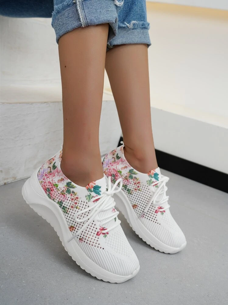 נשים פאשניסטה & נח רשת סניקרס , אתלטי & קז'ואל נעליים שטוחות לנשים - לבן - ראה 2