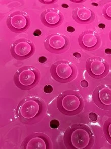 Đỏ  Tắm Chống trượt Mát xa Tấm lót Với Sự Hút Cốc Và Làm khô hạn Hố , Thích hợp Đối với Người già Và Trẻ em - Đỏ - Xem 2