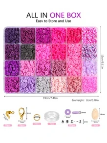 24 Color Beaded Diy Jewelry Making Kit