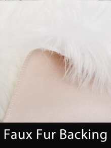 Plush Round Carpet Sheepskin Pink Living Room Home Decor Bedroom Floor Cushion Mats For Bedroom White Area Shaggy Fur Rugs ,Room Decor - White - View 5