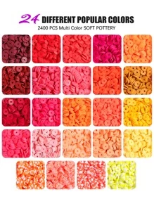 Bộ phụ kiện trang sức tự làm đính cườm 24 màu - Nhiều màu - Xem 3