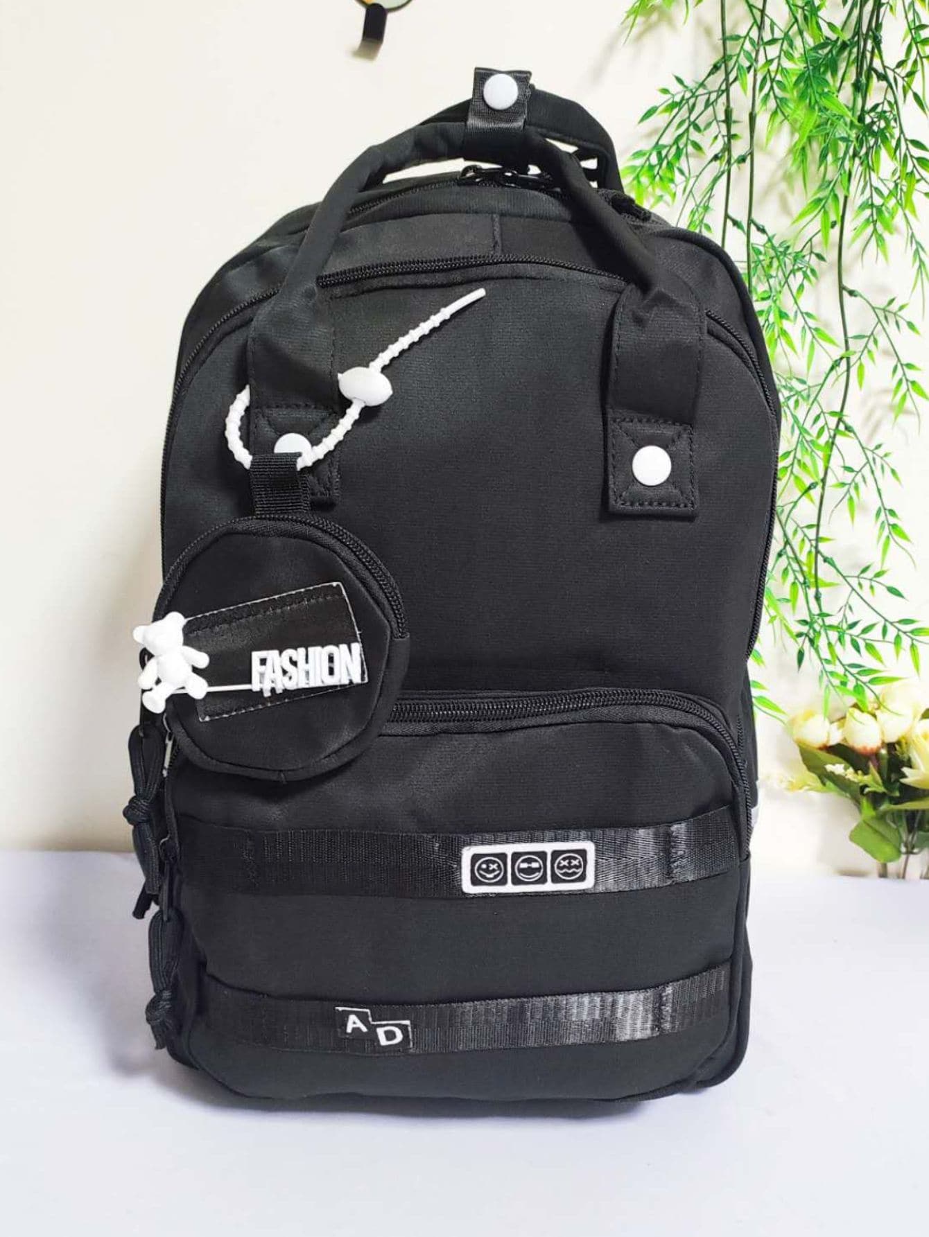 Women Functional Backpacks - 黑色 - 查看 1
