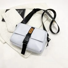 Nylon Nam Cái túi Oxford Túi đeo vai , Dung lượng lớn Điện thoại di động Cái túi - Màu Xám nhạt - Xem 3