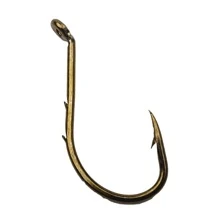Rompin 50pcs 8299 Bait holder High Carbon Steel Fishing Hooks Tea Color Offset Octopus Beak Bait Sea Fishhook Size 6 4 2 1 1/0 2/0 3/0