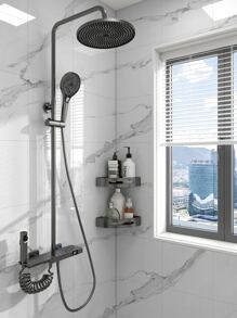 11 miếng dán tường họa tiết đá cẩm thạch trắng 1㎡, giấy dán tường dày chống thấm nước, gạch ốp tường tự dính 3D cho phòng tắm, nhà vệ sinh, miếng dán cải tạo, tấm ốp tường lột, giấy dán tường, giấy dán tường, đồ trang trí mùa xuân làm mới ngôi nhà của bạn, miếng dán trang trí Rama - Đen và trắng - Xem 6