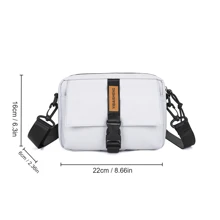 Nylon Nam Cái túi Oxford Túi đeo vai , Dung lượng lớn Điện thoại di động Cái túi - Màu Xám nhạt - Xem 2