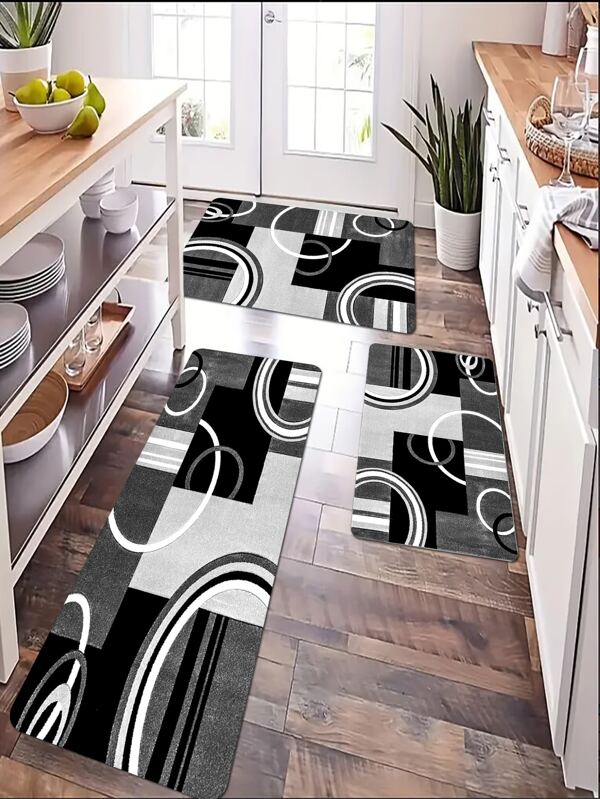 Multi-shape combination 4 kitchen floor mats