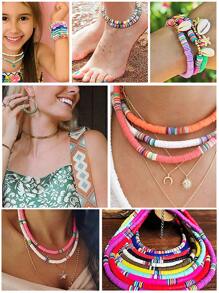 Bộ phụ kiện trang sức tự làm đính cườm 24 màu - Nhiều màu - Xem 5