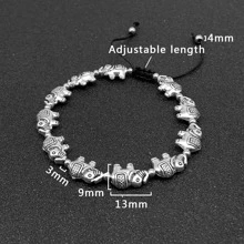 Fashionable Elephant Beaded Bracelet - Elephant - View 3