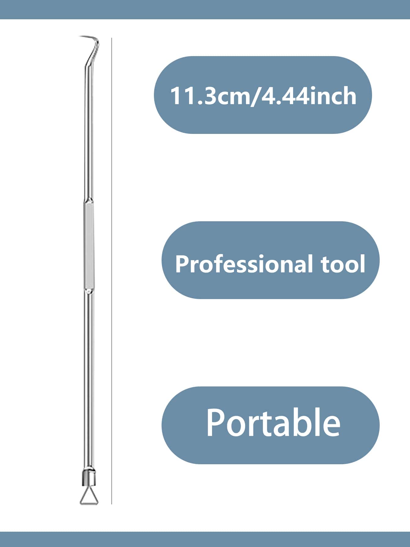 1pc  Pimple Extractor, Acne remover, Fat granules and Blackhead Needle, Whitehead Blemish Popping Skin Cleaning Tool with Double headed,Acne kit  (1pc)