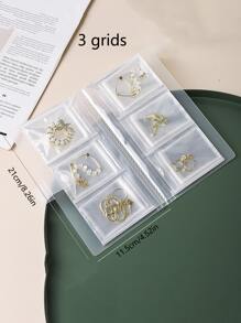 1pc Simple Plastic Jewelry Packaging Bag For Storage - White - View 4