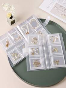 1pc Simple Plastic Jewelry Packaging Bag For Storage - White - View 2