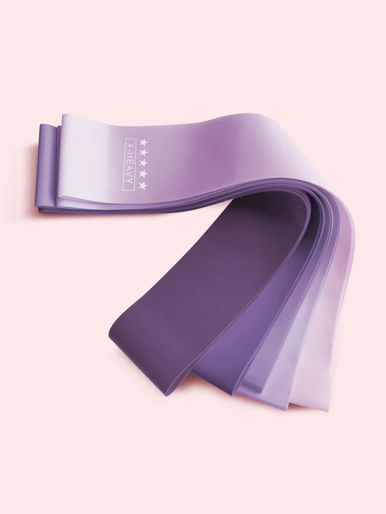 1入組紫色橡膠健身彈力帶