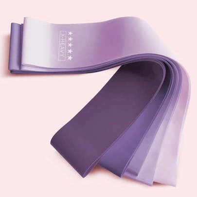 1入組紫色橡膠健身彈力帶