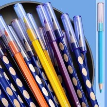 1入組6入組多色透明筆帽保護套,適用於多種形狀的鉛筆 - 彩色 - 查看 2