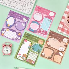 Kawaii Hoạt hình Dâu tây Thỏ Gấu Ghi chú dính Pad ghi nhớ Dễ thương Message Dính Văn phòng Văn phòng phẩm Cung cấp Tạp chí Người dự định - màu xanh lá - Xem 4