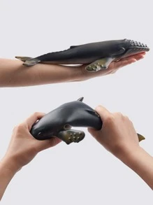 大型海洋動物人物玩具套裝，逼真海洋生物動作模型，包括鯨魚，男孩和女孩裝飾性教育學習玩具 - 彩色 - 查看 5