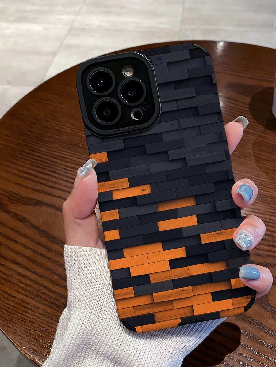Brick Print Phone Case - Multicolor - View 1
