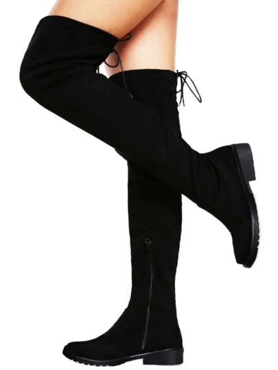 NYXMART Botas largas para mujer tipo Maxibotas biker stretch, diseño Panther.