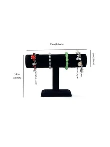 1pc Simple Plastic Jewelry Display Rack For Display - Black - View 3