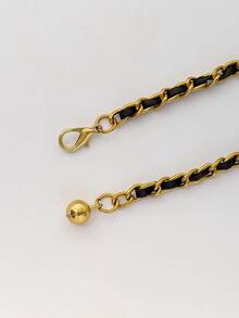 Hoa văn kẻ sọc Cái túi & Bóng trang trí Giải trí Dây xích - màu đen - Xem 3