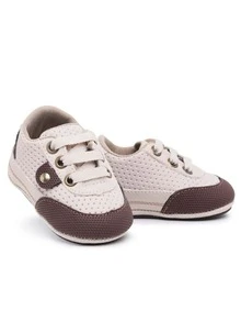 Baby Sneakers - 米色 - 查看 3