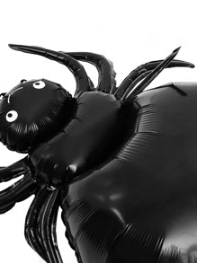 1入組萬聖節蜘蛛鋁小氣球裝飾用品玩具適用於孩子們派對,木乃伊和蜘蛛設計 - 黑與白 - 查看 5