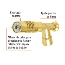Torch With Nozzle For Gas Can With Threaded Valve MECH-R 11925 - Gold - View 2