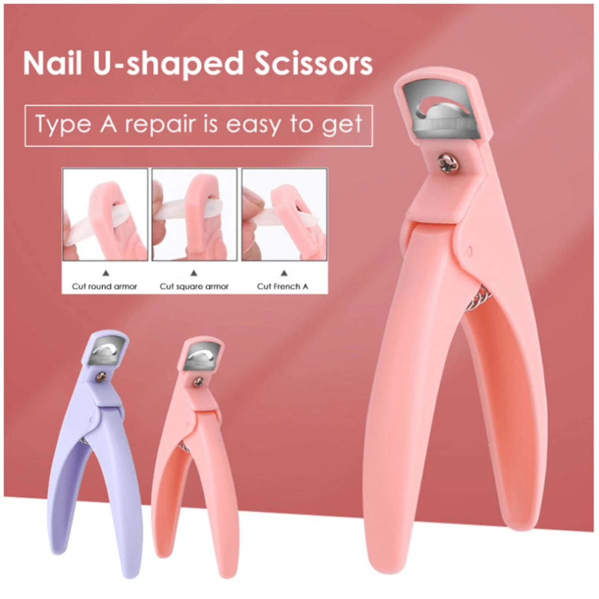 1 pc Ushaped Nail Clippers Professional Cut False Nail Knife SHEIN USA