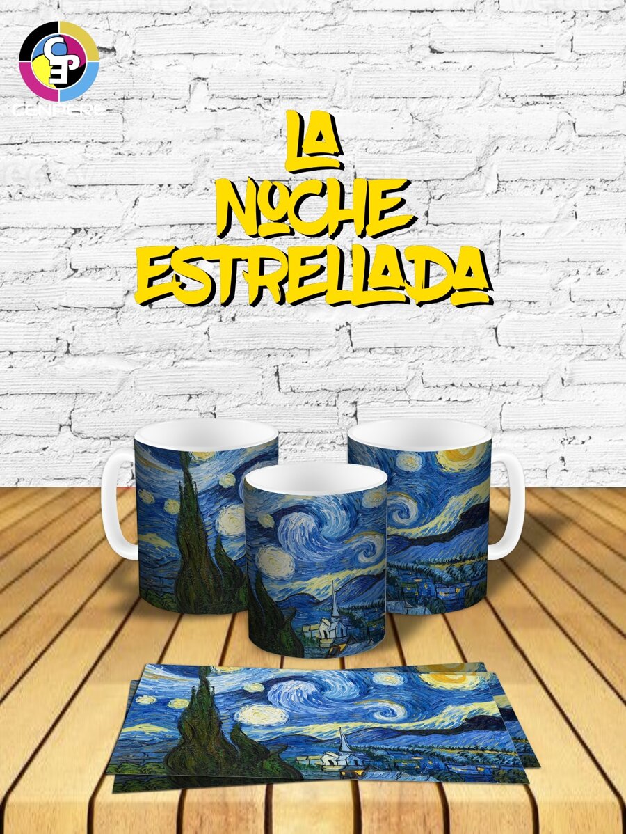 Cup Or Mug Van Gogh's Starry Night - Multicolor - View 1