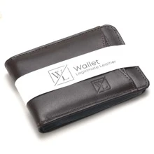 CARTEIRA MASCULINA DE COURO DE BOLSO COM PORTA CARTÃO REMOVÍVEL EXTRA LUXO EXECUTIVA CABE RG CNH MOEDAS - Café - Visão 1