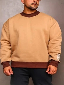 Men Sweatshirts - Màu be - Xem 3