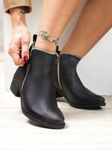 Women Fashion Boots - màu đen - Xem 3