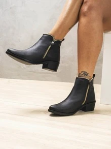 Women Fashion Boots - màu đen - Xem 4