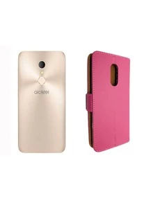 Funda Case Tipo Cartera Premier Diary Para Alcatel A3 Plus - Rosa Fucsia - Ver 1
